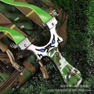 premium camouflage deviruchi metal slingshot professional outdoor hunting & competitive level slingshot with wood handle